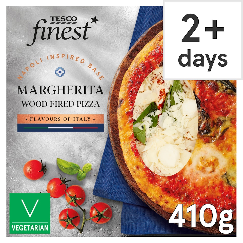 Tesco Finest Margherita Wood Fired Pizza 410g