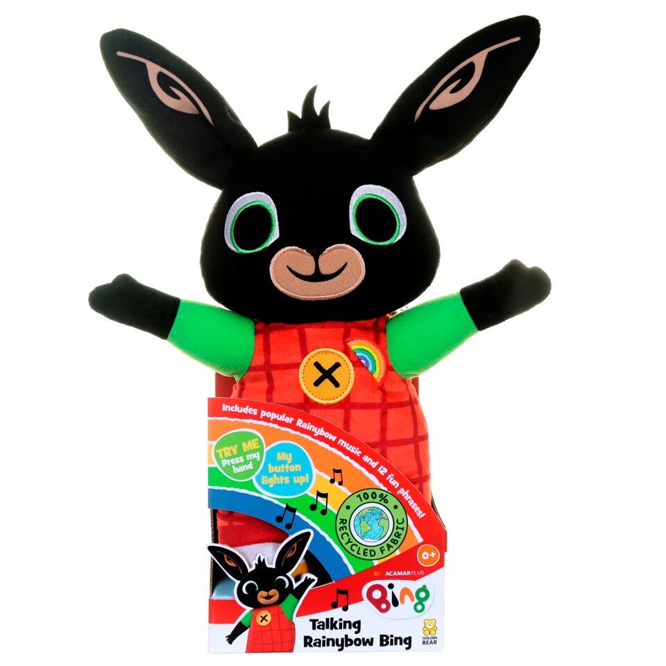 image 1 of Bing Talking Rainybow Soft Toy