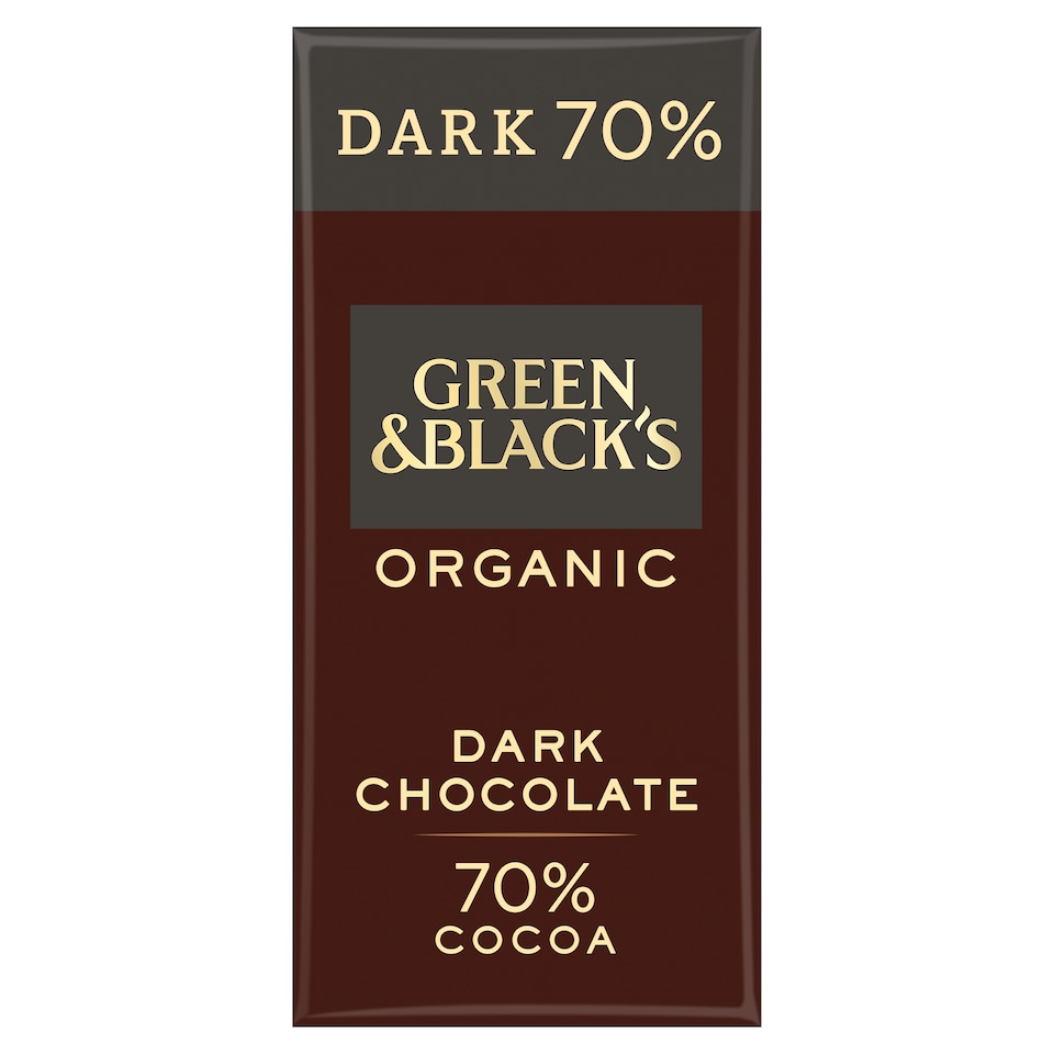 Green & Black's Organic 70% Dark Chocolate Bar 90g