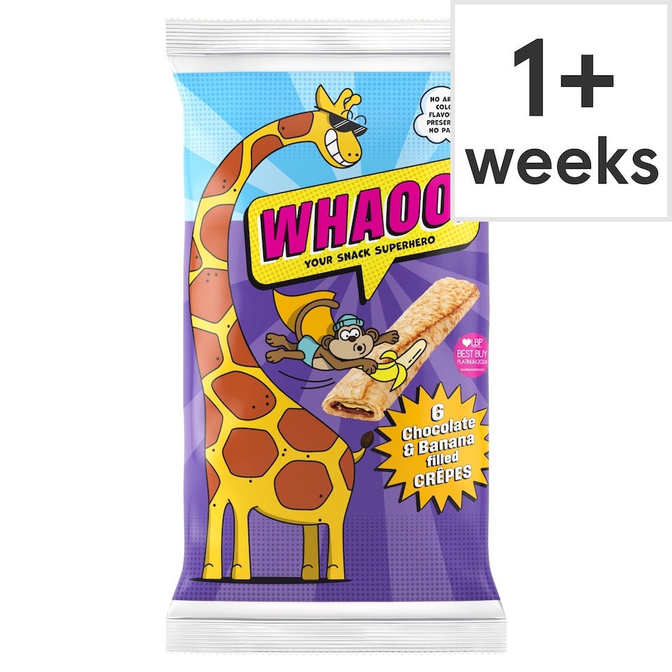 Whaoo! 6 Chocolate and Banana Filled Crepes 192g