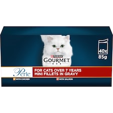 Gourmet Perle Senior 7+ in Gravy Wet Cat Food 40x85g