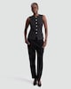 image 2 of F&F Button Up Sleeveless Co-ord Waistcoat in Grey