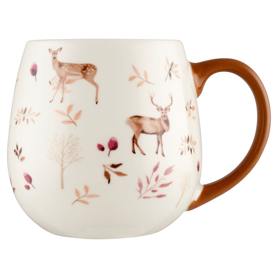 F&F Home szarvas mintás porcelán bögre