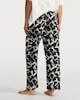 image 4 of F&F Pure Cotton Bow Print Pyjama Bottoms in Black