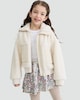 image 1 of F&F Girls Pull On Sequin Skirt in Multi