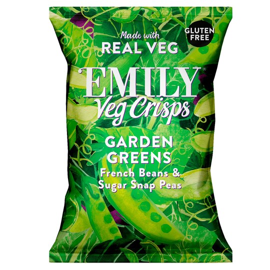 Emily Vegetable Crisps French Beans & Edamame 23G Tesco Groceries