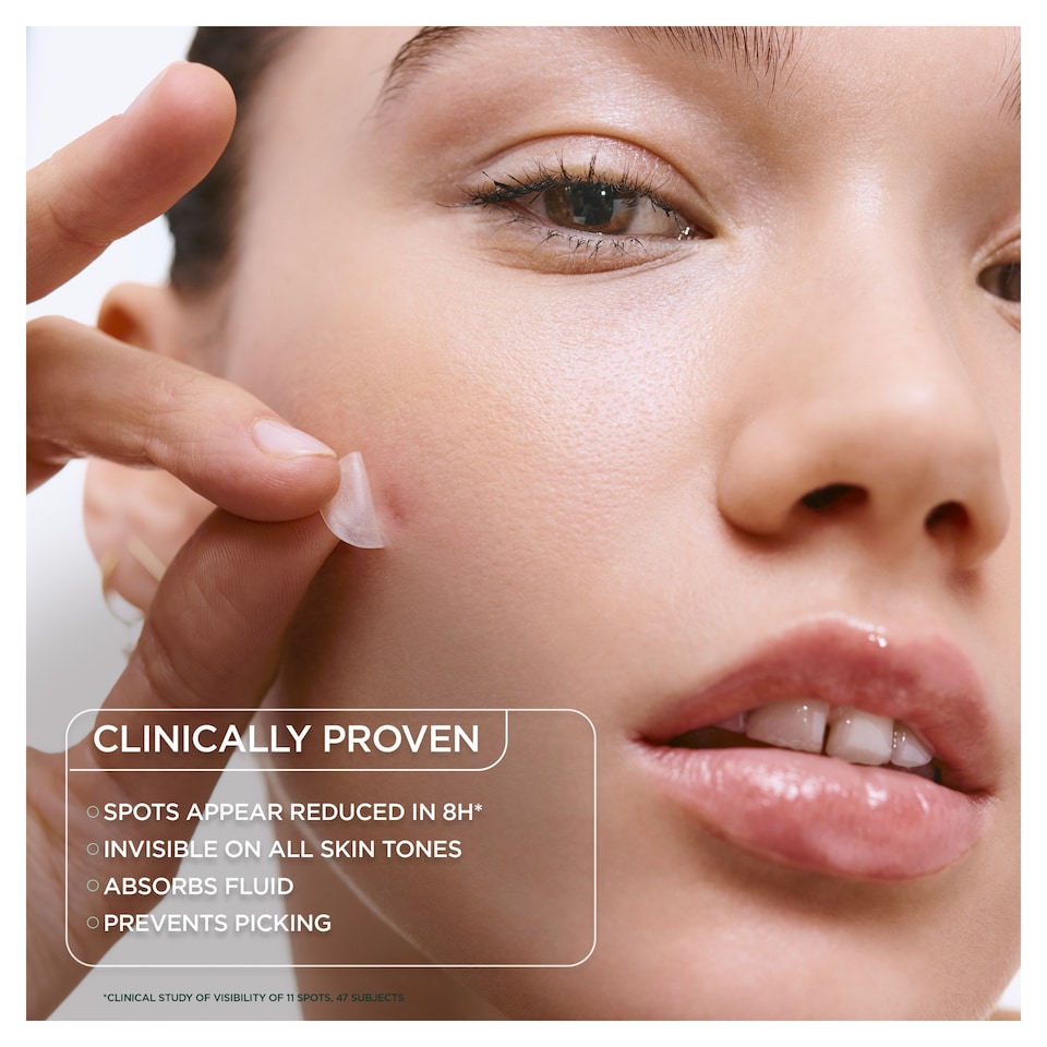 image 1 of Garnier Pure Active Invisible Blemish Patches 44 Pack