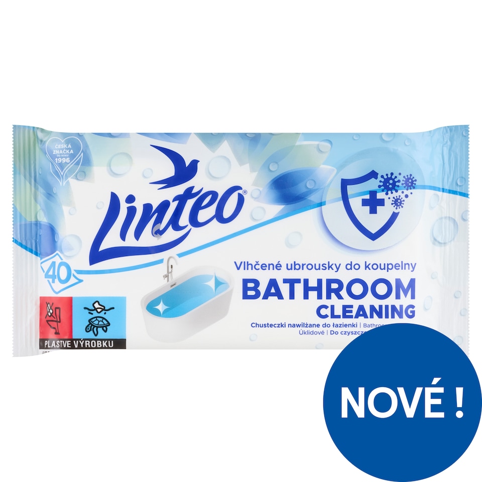 Linteo Bathroom Wet Wipes 40 pcs