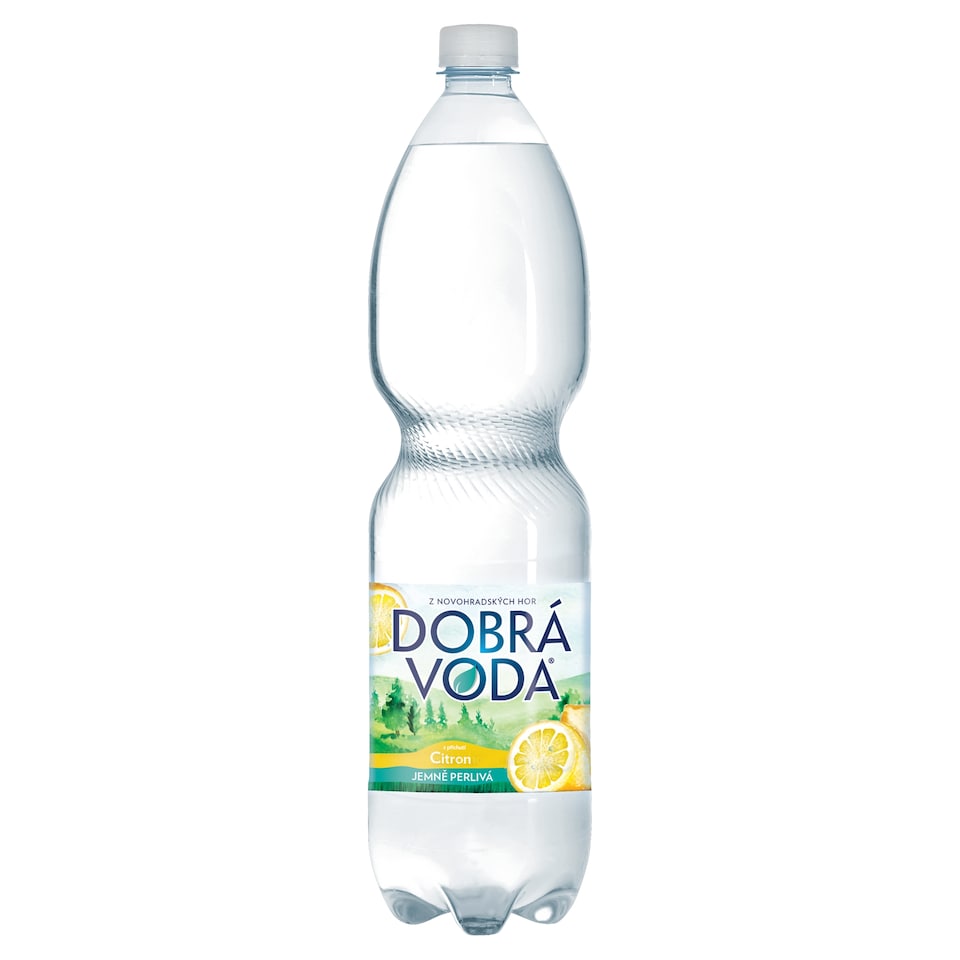Dobrá voda Jemně perlivá s příchutí citron 1,5l