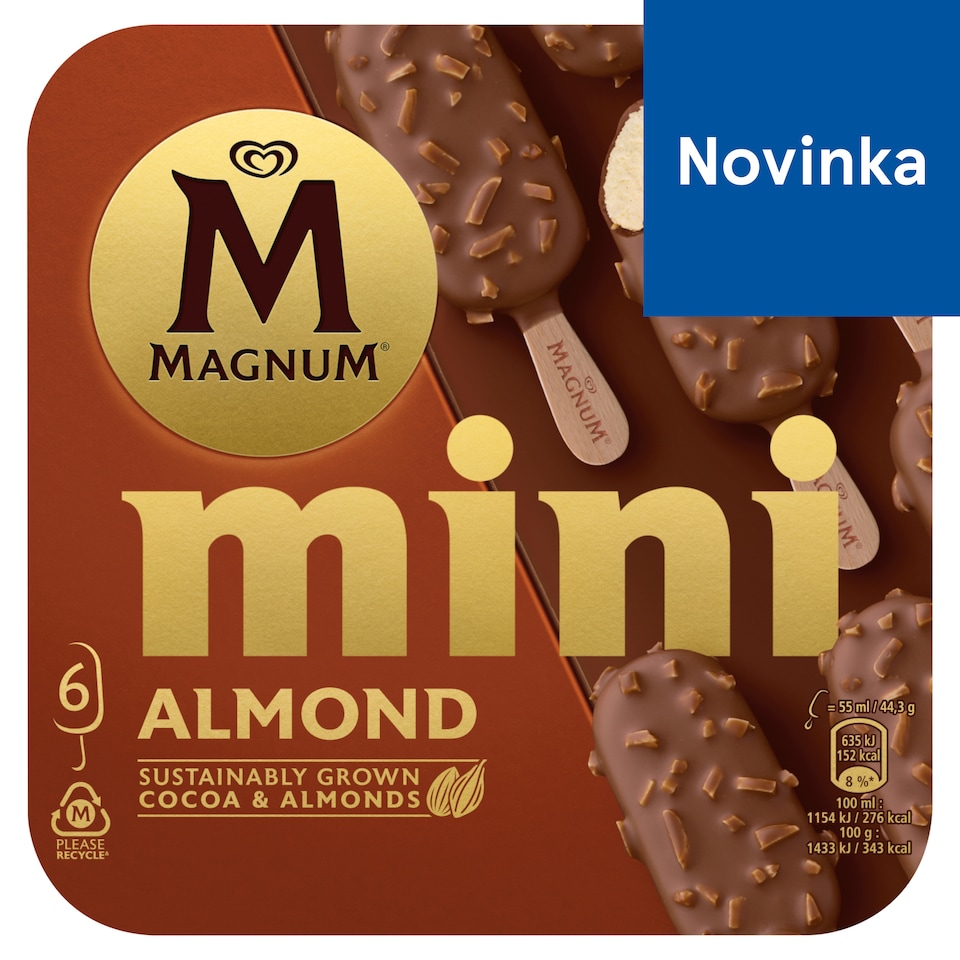 Magnum Mini Almond 6 x 55 ml (330 ml)