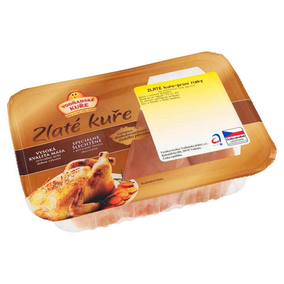 Obrázek 1 pro produkt Vodňanské Kuře Zlaté kuře prsní řízky