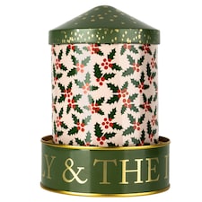 Candlelight Holly and Ivy Musical Tin Candle