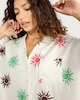 image 2 of F&F Sun Print Short Pyjama Set in Cream