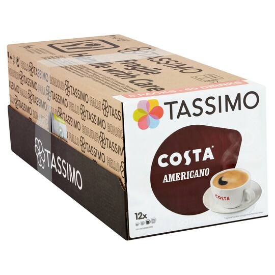 Tassimo Costa Americano 60 Drinks 108G X 5 Tesco Groceries