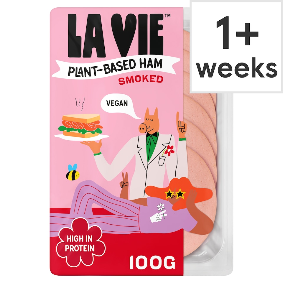 image 1 of La Vie Plant-Based Ham - Smoked 100g