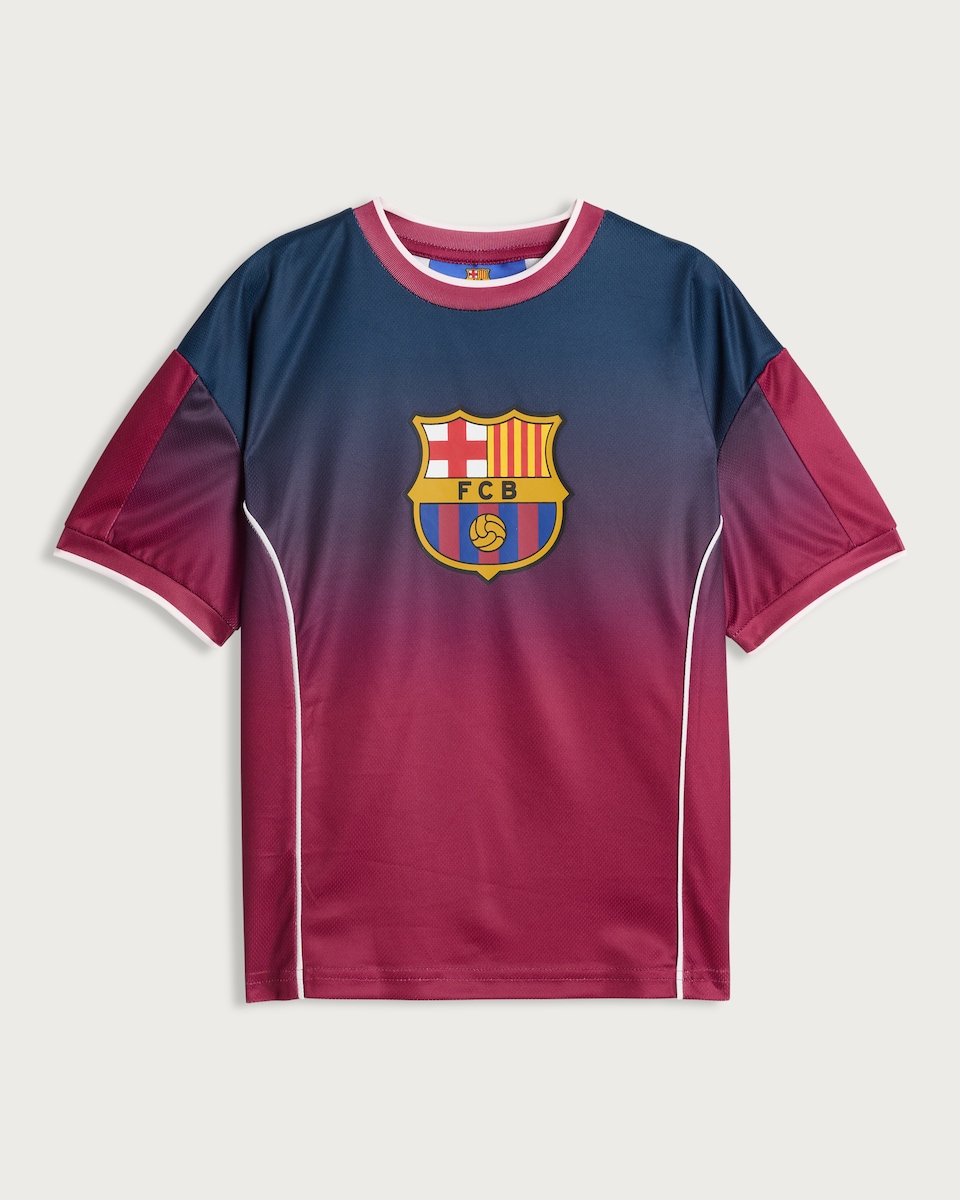 image 1 of FC Barcelona Football T-Shirt in Burgundy