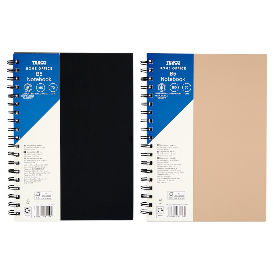Tesco Home Office Notebook B5