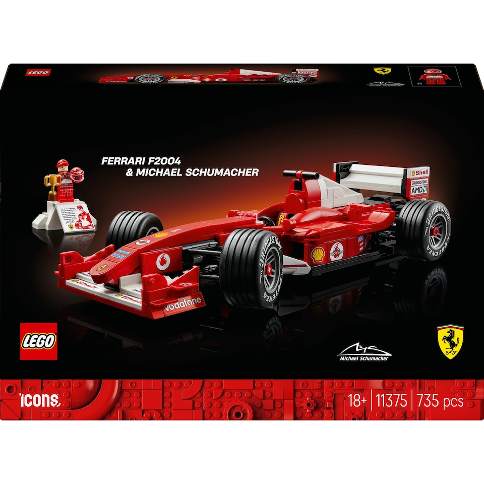 image 1 of LEGO Icons 11375 Ferrari F2004 & Michael Schumacher