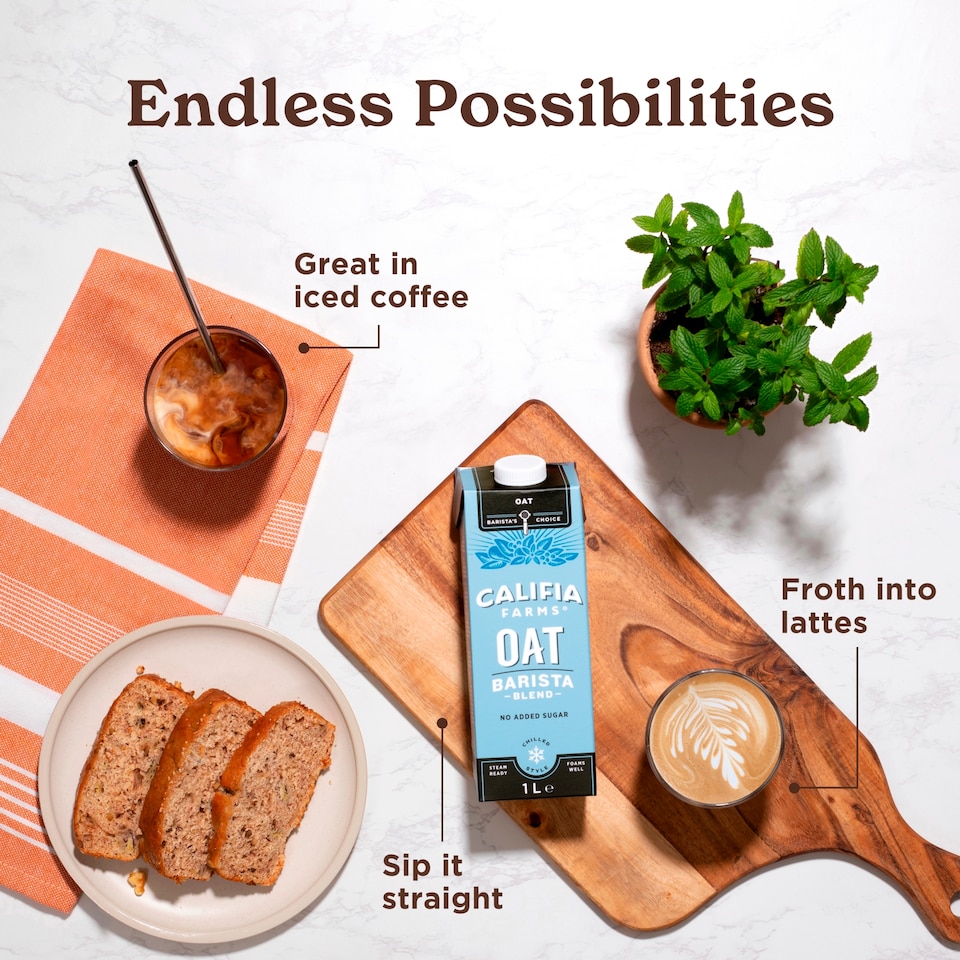 image 1 of Califia Farms Oat Barista Chilled Dairy Free Drink 1L