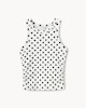 image 3 of F&F Girls Cotton Rich Polka Dot Vest in White