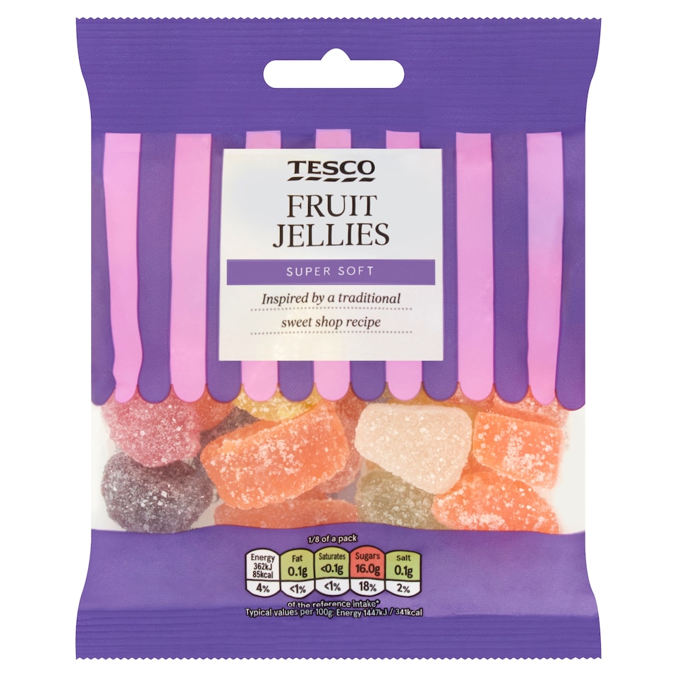 Tesco Fruit Jellies Sweets 200G