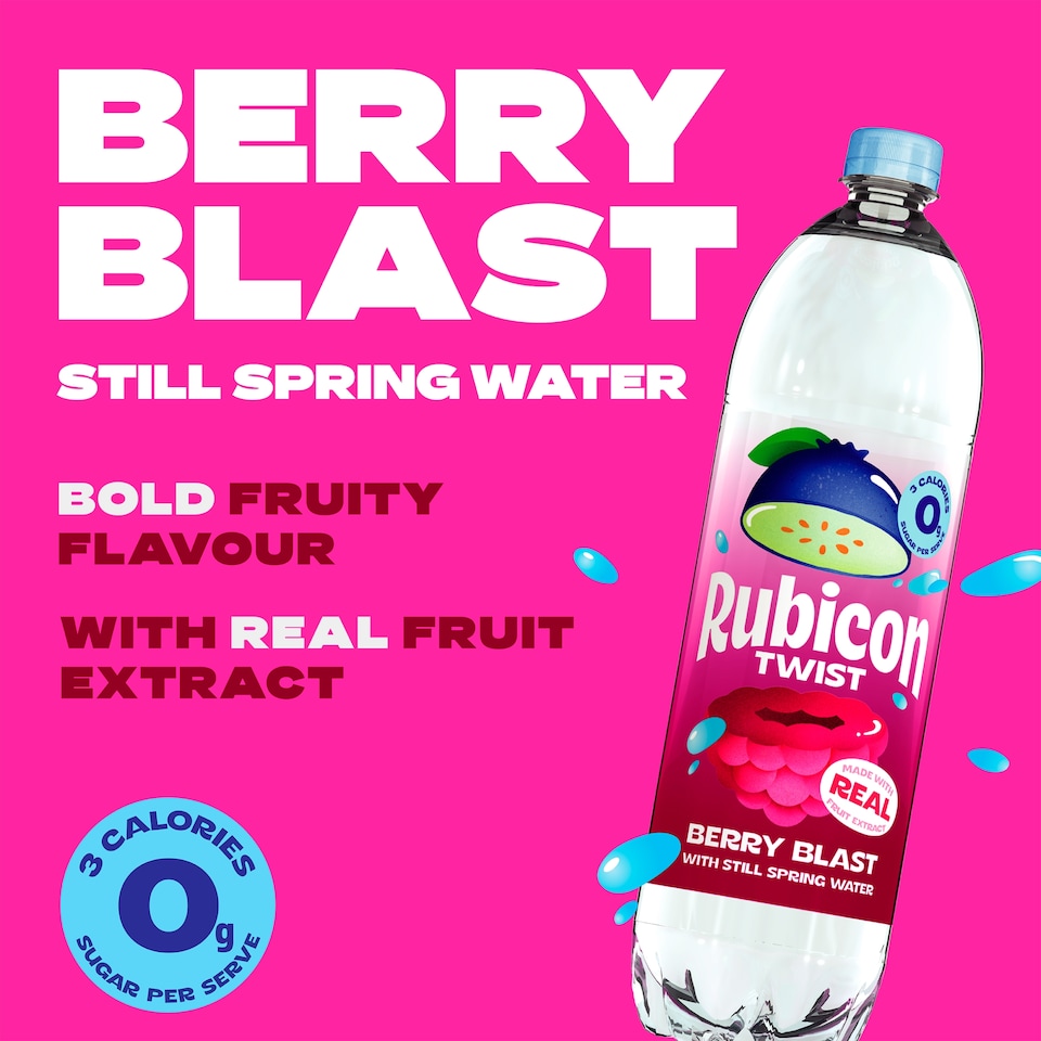 image 1 of Rubicon Twist Berry Blast Still Flavoured Spring Water 1.5L