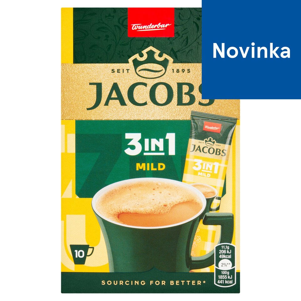 image 1 of Jacobs Mild 3in1 10 x 11.1 g (110 g)