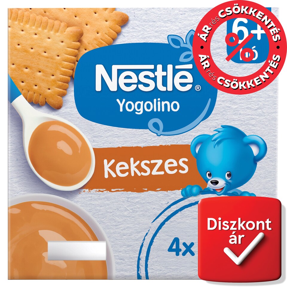 image 1 of Nestlé Yogolino Biscuit Pudding 6-36 Months 4 x 100 g (400 g)