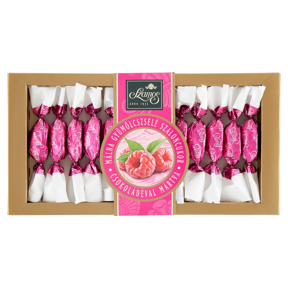 Szamos Raspberry Fruit Jelly Christmas Candy Dipped in Chocolate 180 g