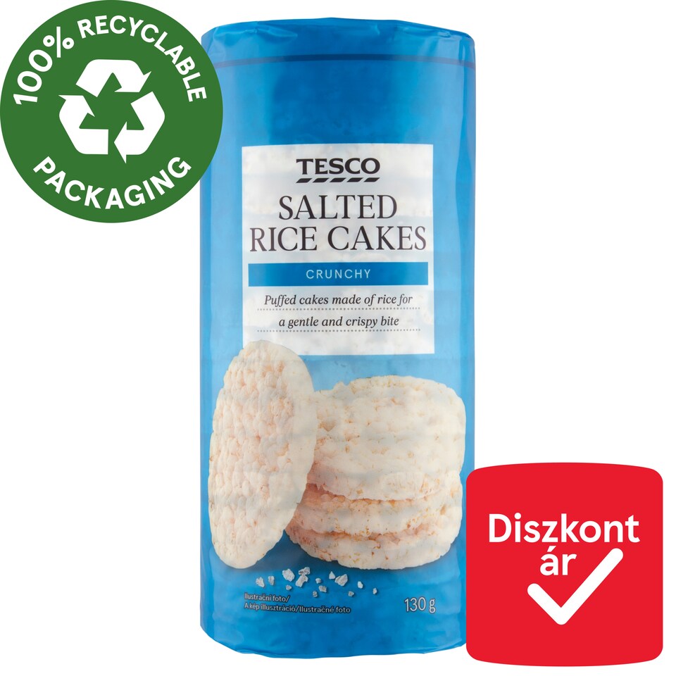 Tesco sós puffasztott rizsszelet 130 g