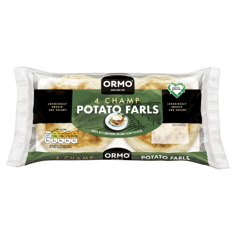 Ormo Champ Potato Farls 4 Pack