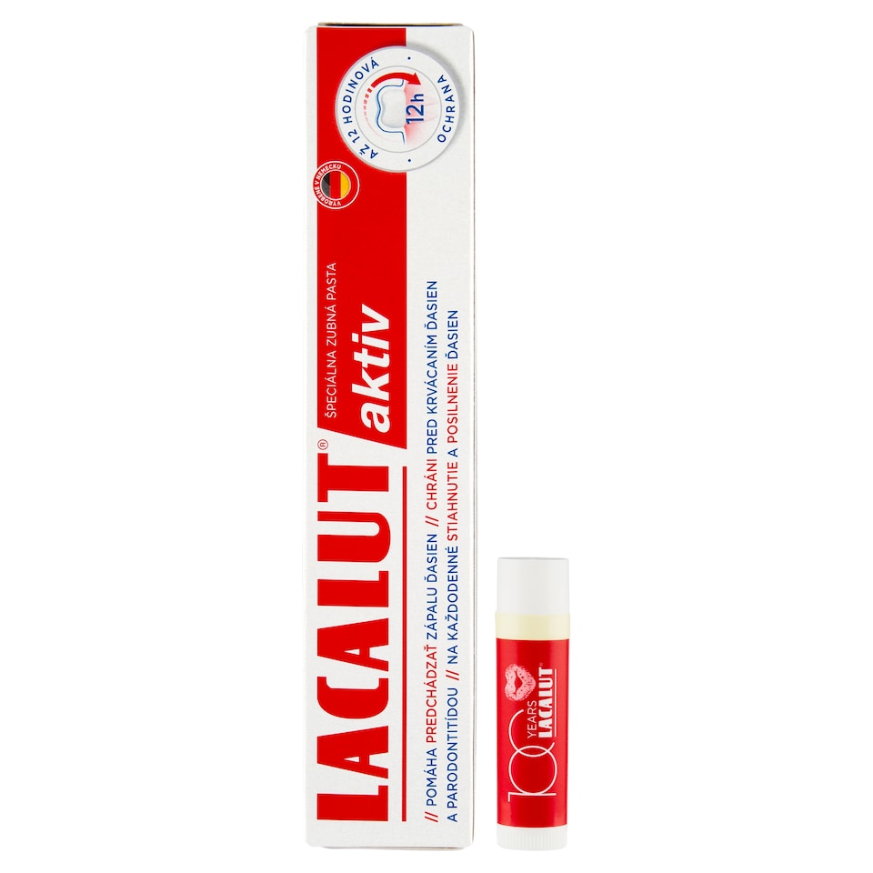 image 1 of Lacalut Aktiv Special Toothpaste 75ml + Lip Balm 4.8g
