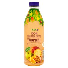 Tesco 100% Squeezed Tropical Juice 1 Litre