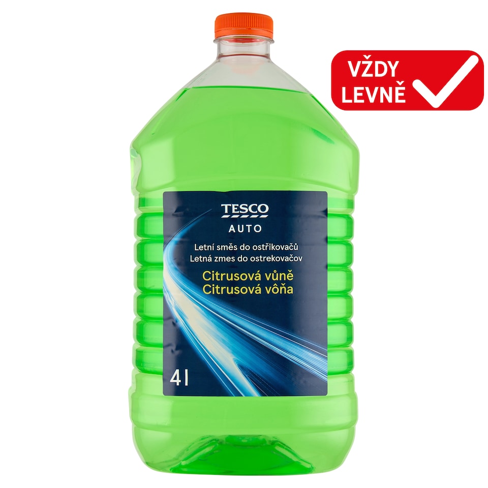 Tesco Auto Letní směs do ostřikovačů citrusová vůně 4l