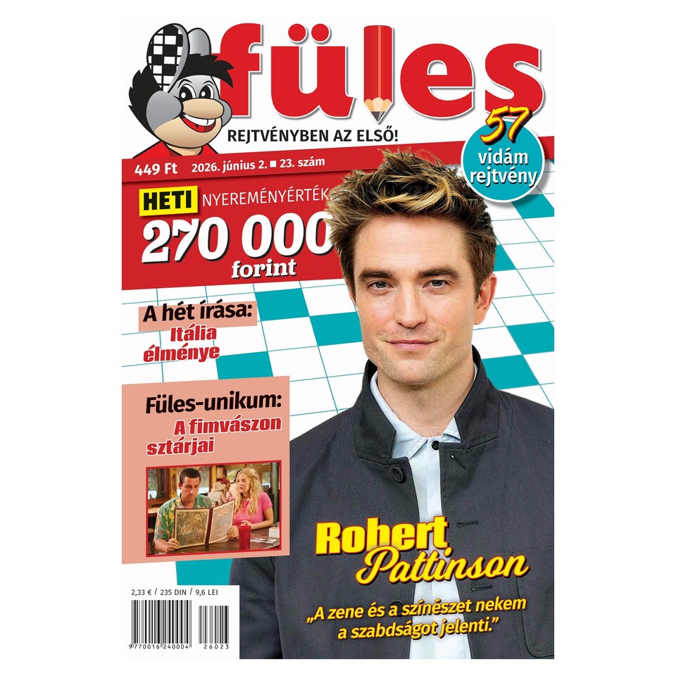 Füles a rejtvénylap