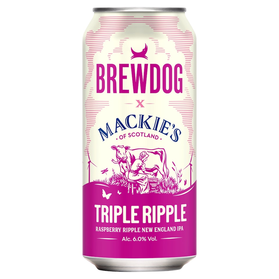 BrewDog x Mackies Raspberry Triple Ripple 440ml