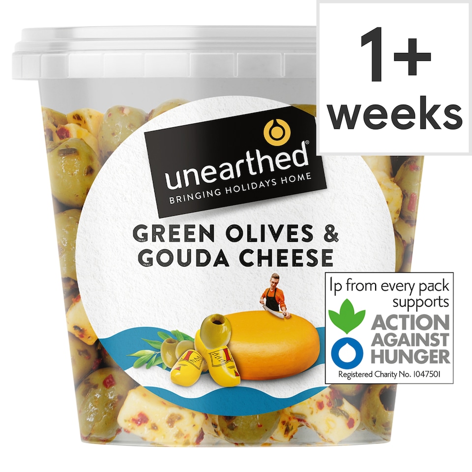 Unearthed Green Olives & Gouda Cheese 330g