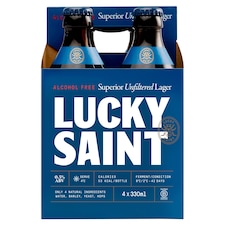 Lucky Saint Alcohol Free Lager 4x330ml Bottles