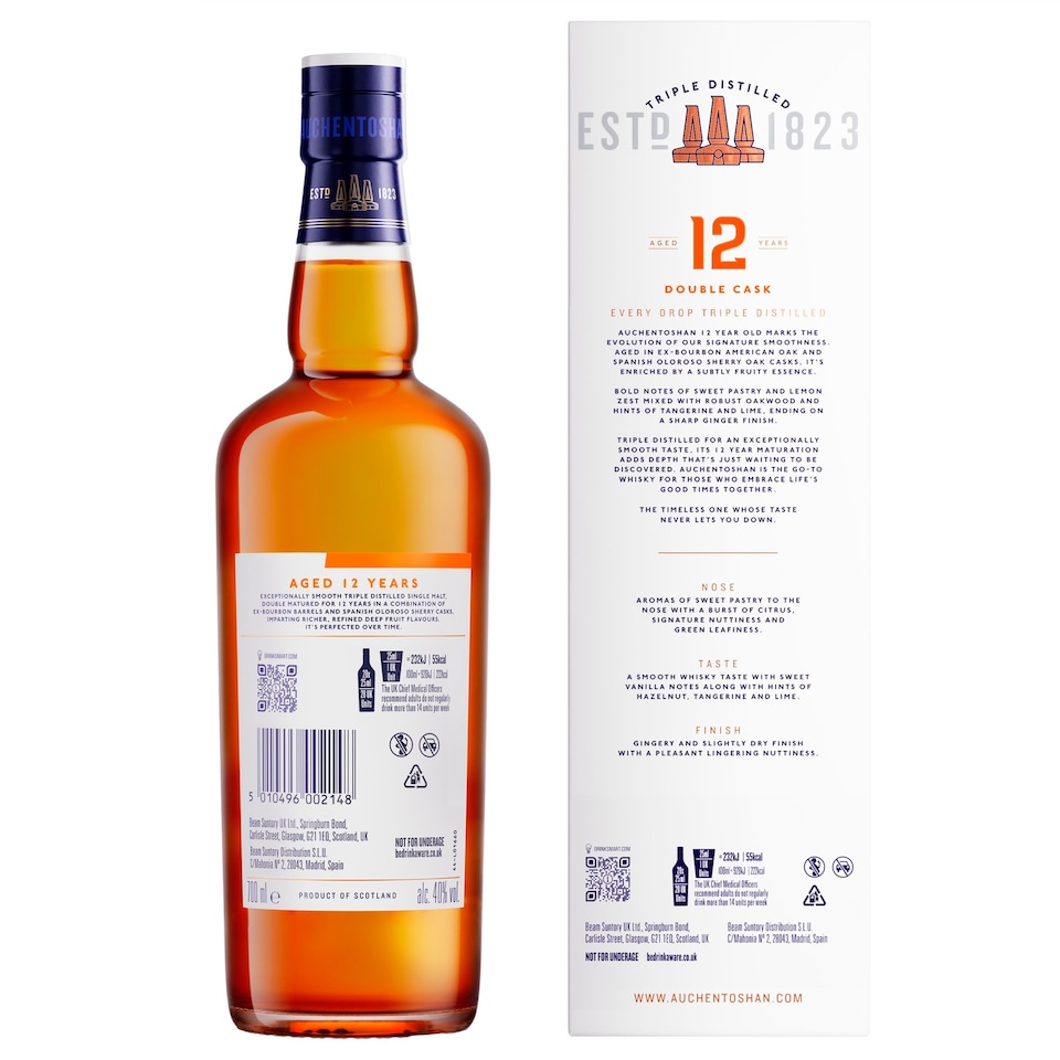 image 1 of Auchentoshan 12 Year Old Single Malt Scotch Whisky 70cl