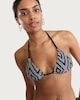 image 2 of F&F Geometric Print Triangle Bikini Top in Multi Black