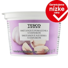 Tesco Smotanová nátierka s cesnakom 200 g