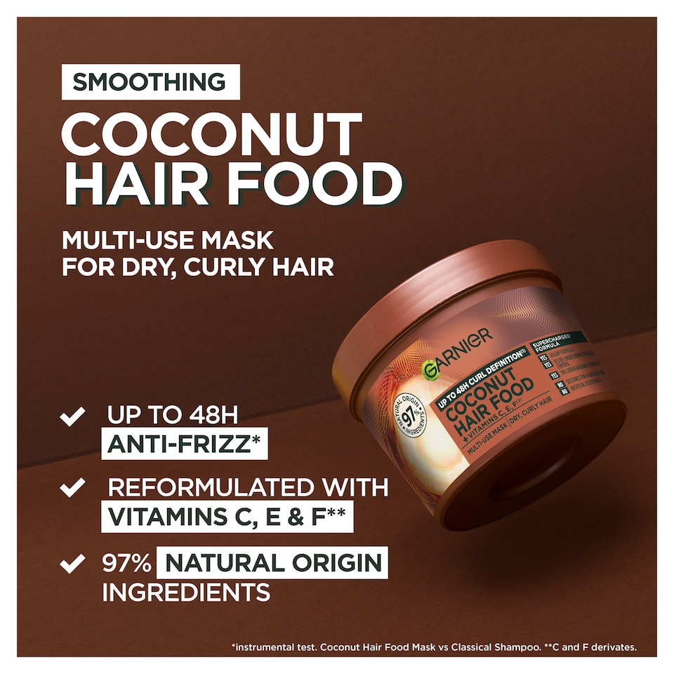 image 1 of Garnier Ultimate Blends Hair Food Coconut 3in1 Mask 400ml