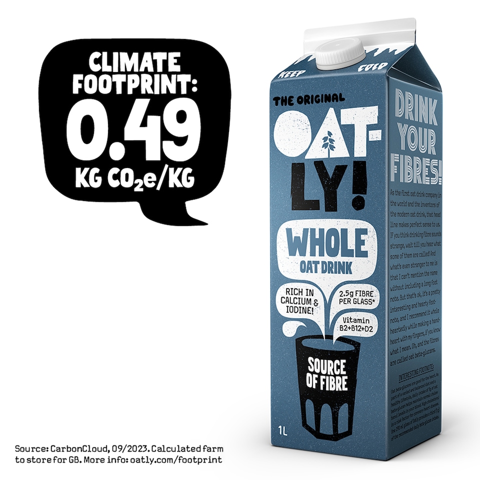 image 1 of Oatly Whole Oat Drink Chilled 1L
