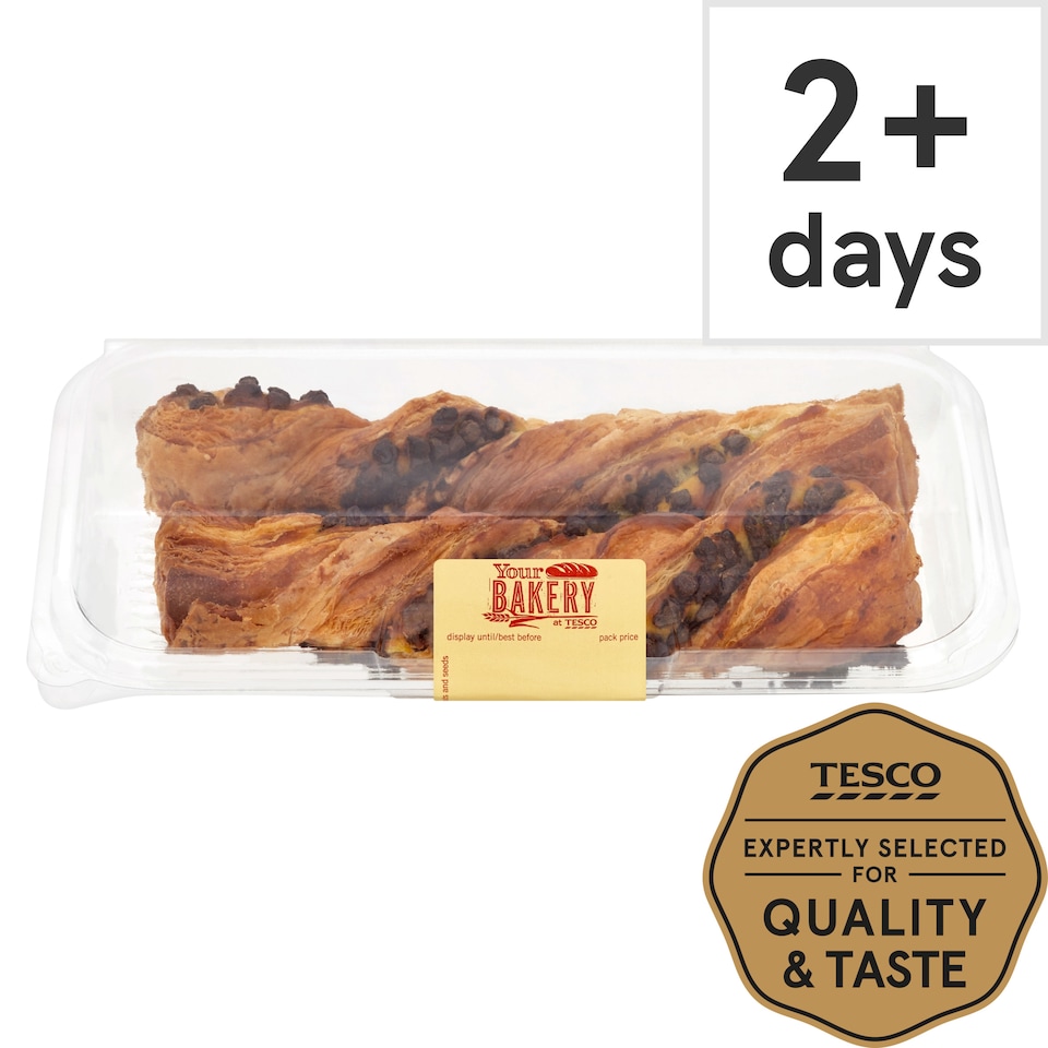 image 1 of Tesco Chocolate Twist 2 Pack