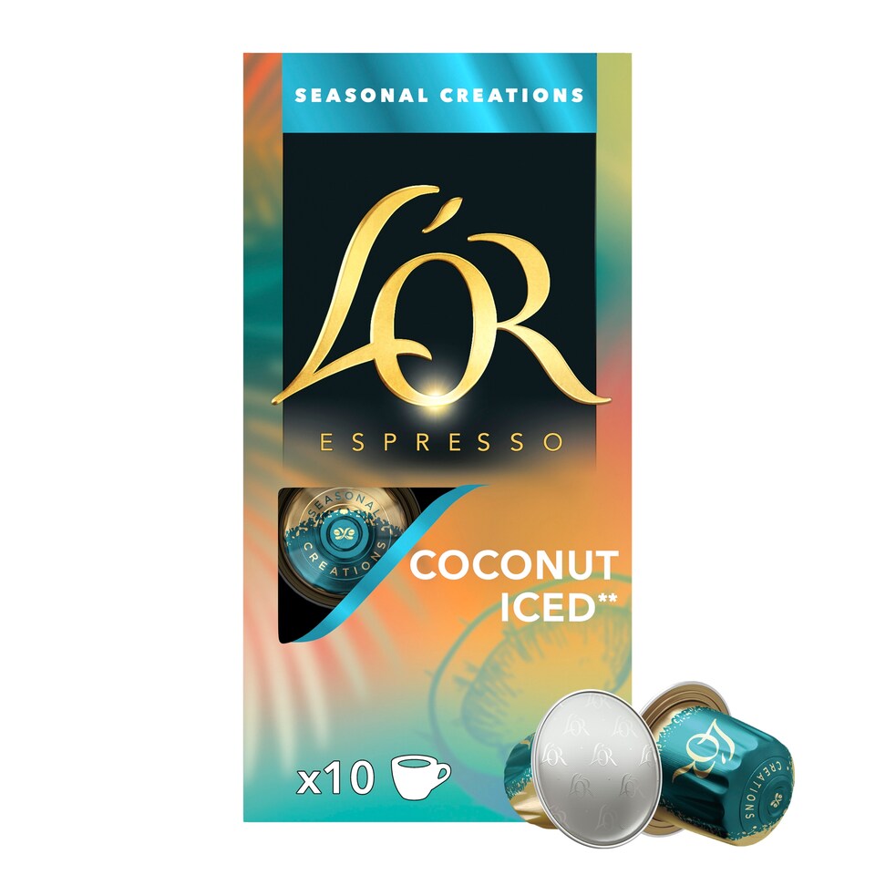 image 1 of  L'or Espresso roasted ground coffee with coconut flavour 10 capsules 52 g