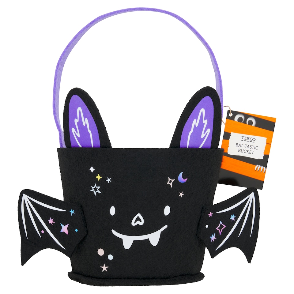 Tesco Halloween Fabric Bat Loot Bucket