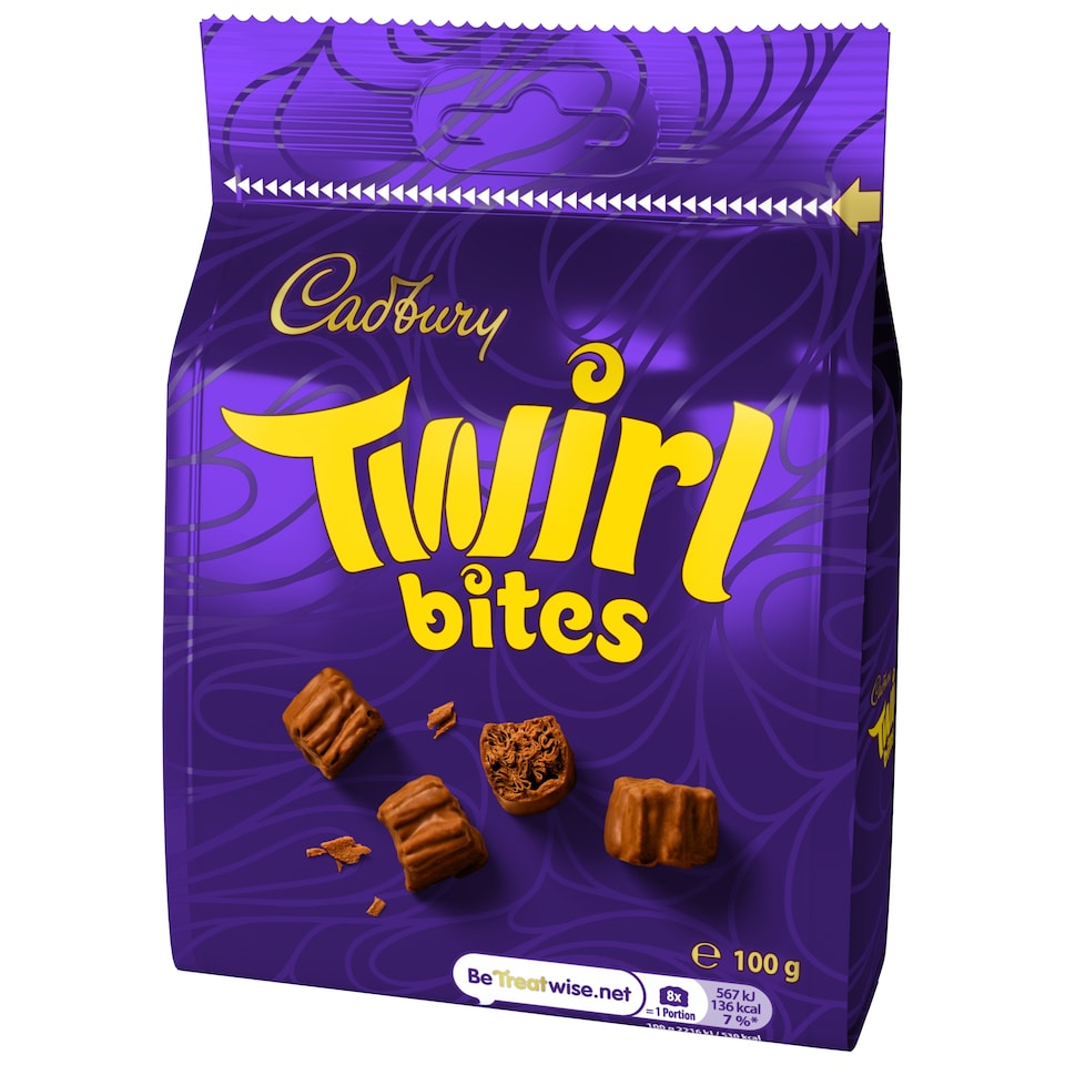 image 1 of Cadbury Twirl Bites Chocolate Bag 100G