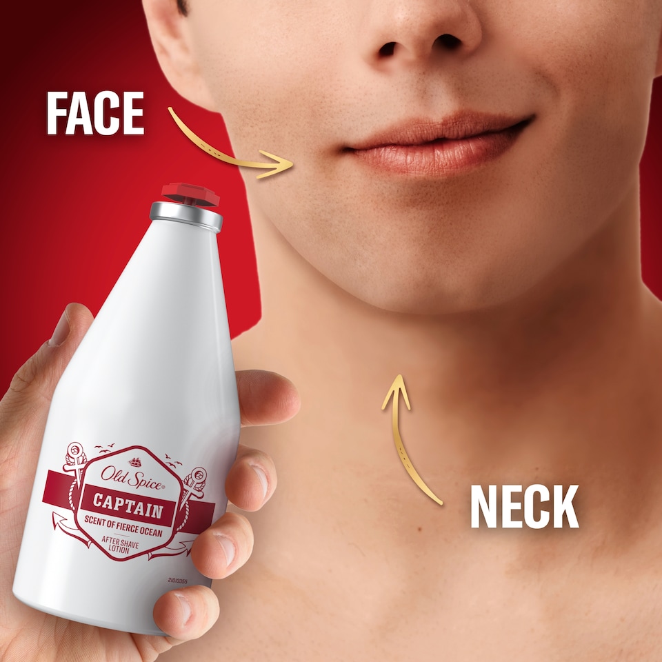image 1 of Old Spice Captain After Shave Lotion 100ml Perfume Quality Scent, Refreshing Lotion for Face