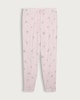 image 4 of F&F Snowflake Print Drawstring Pyjama Bottoms in Pink