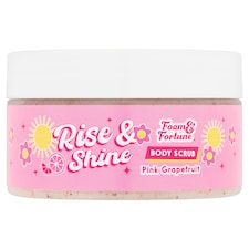 FOAM & FORTUNE RISE & SHINE BODY SCRUB PINK GRAPEFRUIT 300G